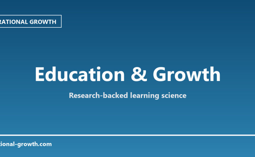 Education & Growth — Rational Growth